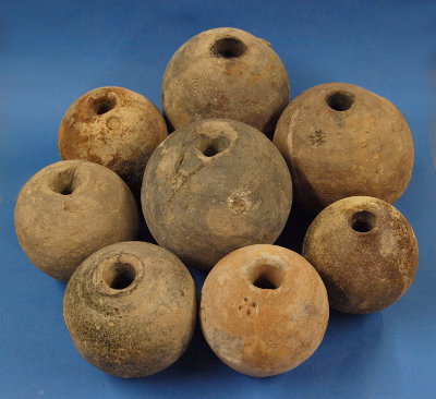 Ceramic Grenades from Ingolstadt 17th Century.